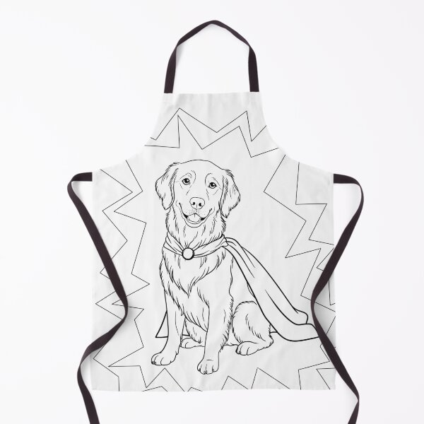 Item preview, Superdog Golden Retriever designed and sold by WildLakePatterns.