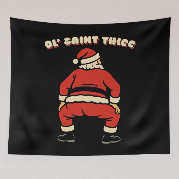 Item preview, Ol’ Saint Thicc Funny Santa Twerk designed and sold by Victor Shadehorn.