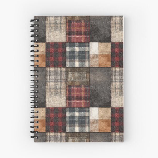 Item preview, Lumberjack patchwork winter pattern  designed and sold by filigreedigital.
