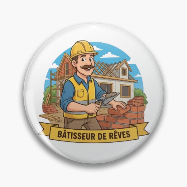 Aperçu de l'œuvre Le Maçon Bâtisseur : Fier Artisan de la Construction créée et vendue par Sappe_online.