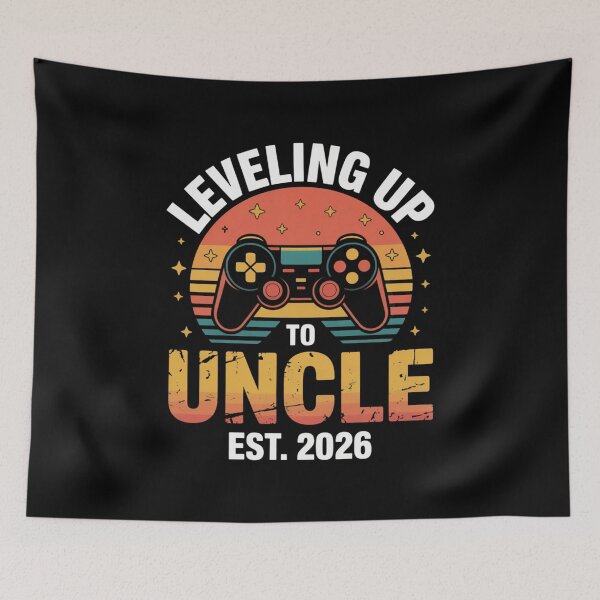 Item preview, Leveling Up to Uncle Est. 2026 | Gamer Uncle Announcement" designed and sold by Gogetgiggles.