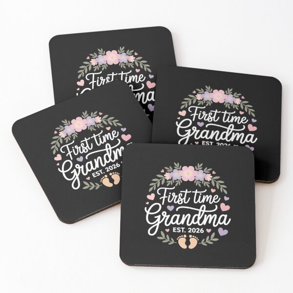 Item preview, First Time Grandma Est. 2026 | Floral Baby Announcement Design designed and sold by Gogetgiggles.