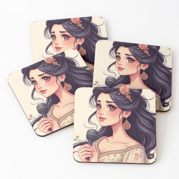 Item preview, beautiful women in cartoon image designed and sold by swara-2016.