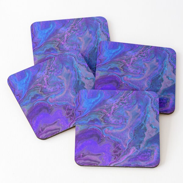 Item preview, Purple blue liquid art designed and sold by AdRonDesign.