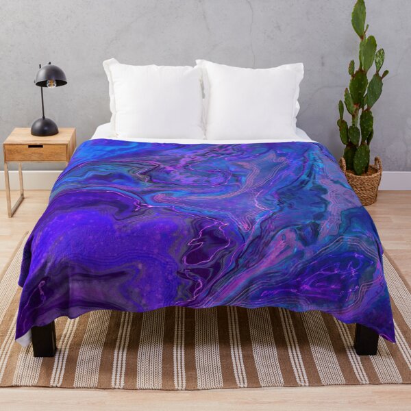 Item preview, Purple blue liquid art designed and sold by AdRonDesign.