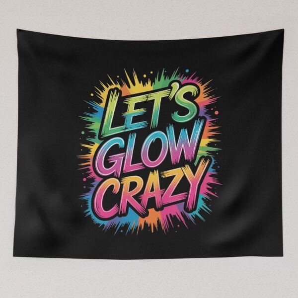 Item preview, Let's Glow Crazy Retro Sunglasses Vibe designed and sold by MooonTees.