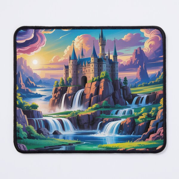 Item preview, А landscape featuring a majestic castle. designed and sold by Lilashakti ⭐️ ⭐️ ⭐️ ⭐️ ⭐️.
