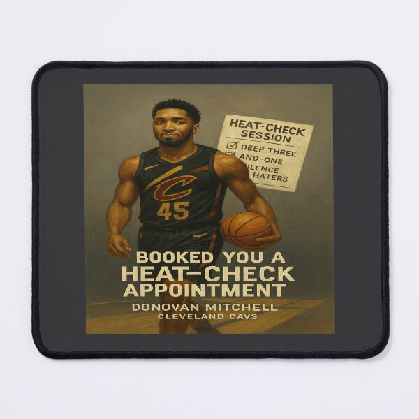 Item preview, Booked You A Heat-Check Appointment — Donovan Mitchell Art designed and sold by POD DYNASTY | Original Print On Demand T-Shirt Graphics.