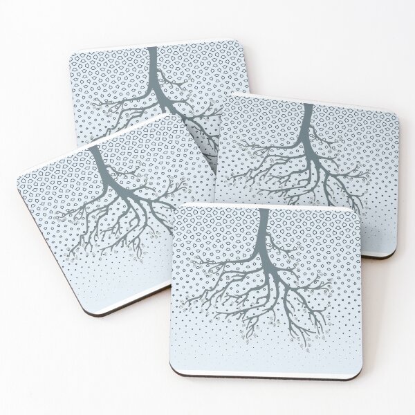 Artikelvorschau, Baum auf dunkelblauem Muster entworfen und verkauft von AdRonDesign.