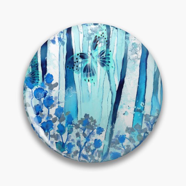 Item preview, Blue forest with butterflies designed and sold by AdRonDesign.