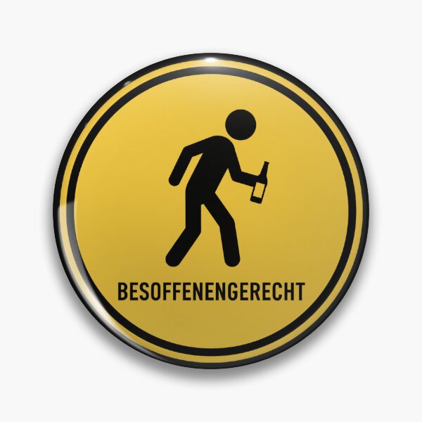 Item preview, A bright yellow warning sign in the style of official traffic signage signage signage signage designed and sold by Faszination Niederrhein.