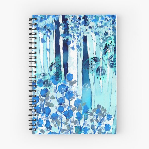 Item preview, Blue forest with butterflies designed and sold by AdRonDesign.