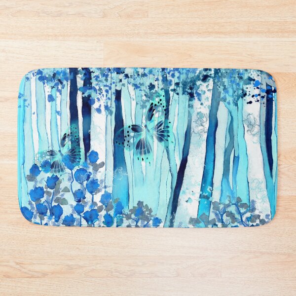 Item preview, Blue forest with butterflies designed and sold by AdRonDesign.