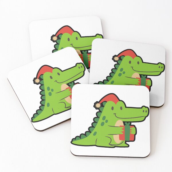 Item preview, Christmas Holiday Alligator Cartoon Cute designed and sold by Studio Sonder.
