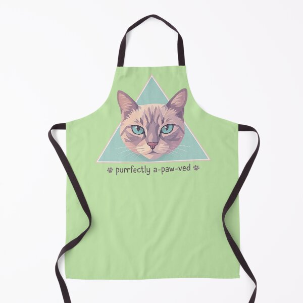 Item preview, Purrfectly A-paw-ved - Geometric Cat Pun designed and sold by MiLaKK.