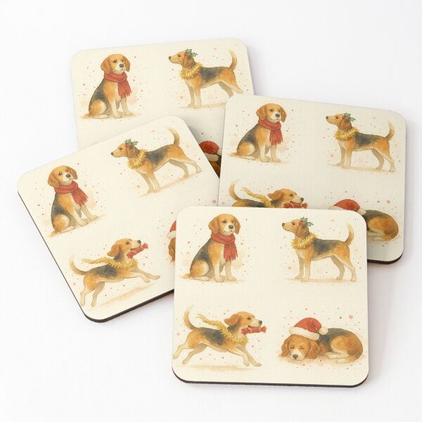 Item preview, Beagle Festive Hounds designed and sold by BadaBingBear.