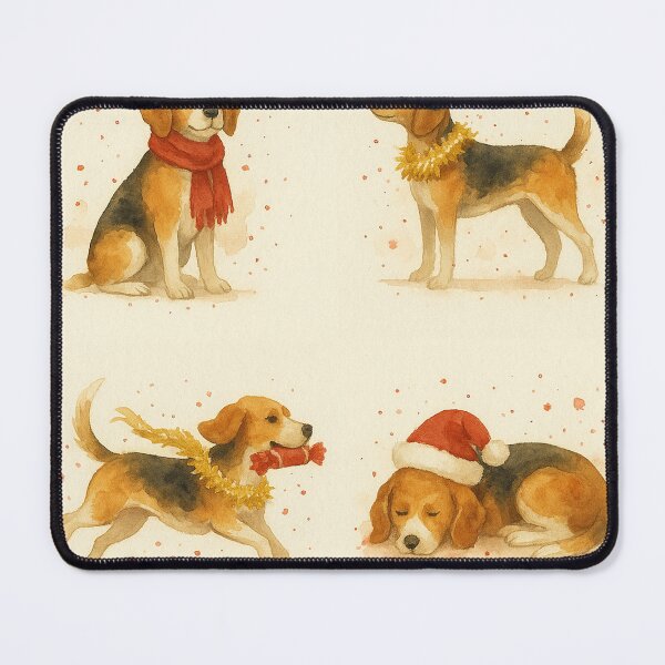 Item preview, Beagle Festive Hounds designed and sold by BadaBingBear.