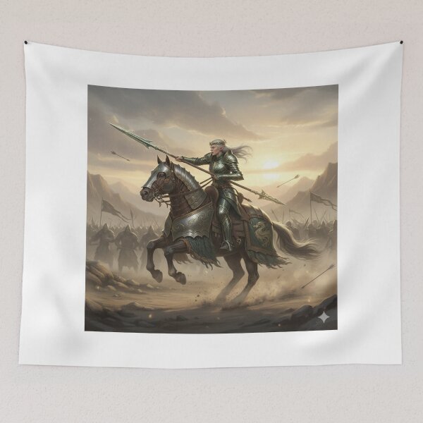 Item preview, Elara Swiftbow: The Verdant Spear of Eldoria designed and sold by BlingandGifts.