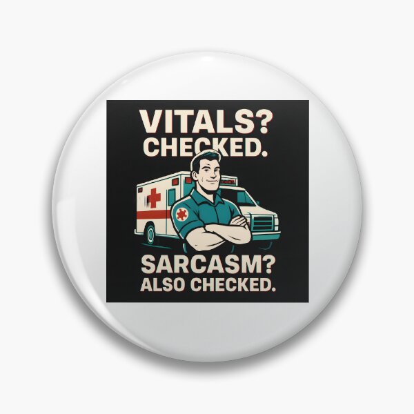 Item preview, Vitals and Sarcasm  designed and sold by Rebuilt Tech LLC.