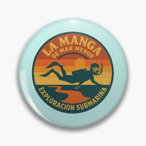 Item preview, La Manga de Mar Menor – Retro 70s Underwater Exploration Design designed and sold by The Murcian Path.