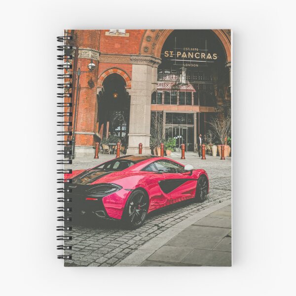 Item preview, Pink McLaren at St Pancras – Retro London Vibes designed and sold by DiscoverySB.