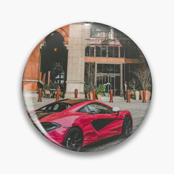 Item preview, Pink McLaren at St Pancras – Retro London Vibes designed and sold by DiscoverySB.