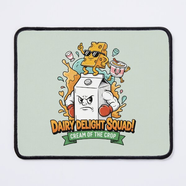 Item preview, Dairy Delight Squad Cream of the Crop - Funny Milk Carton Art designed and sold by AwesomeBeyondLimits.