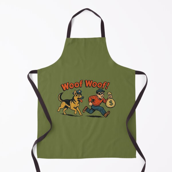 Item preview, Vintage Cartoon Dog vs Thief – Humorous Chase Artwork designed and sold by The Devil's Bargain.