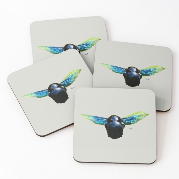 Item preview, The Carpenter Bee – Black Queen of the Garden / Swiss Artwork Photography designed and sold by Raphael Wolf.