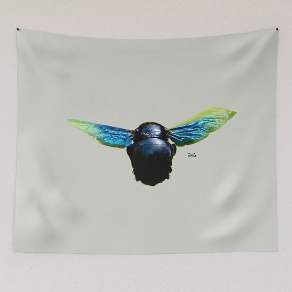 Item preview, The Carpenter Bee – Black Queen of the Garden / Swiss Artwork Photography designed and sold by Raphael Wolf.