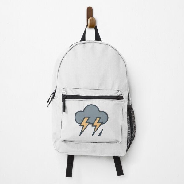 Item preview, Thunderstorm Cloud with Lightning – Minimal Weather Icon Art designed and sold by NoctaHike.