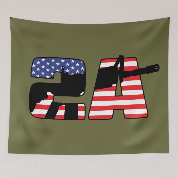 Item preview, 2A USA Flag and AR-15 designed and sold by HectorCantres.