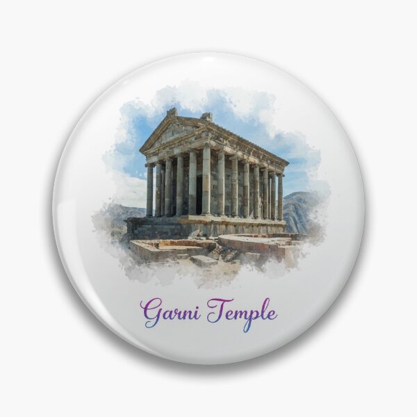 Item preview, Garni Temple Armenia Watercolor Art | Ancient Armenian Architecture designed and sold by NareArt.