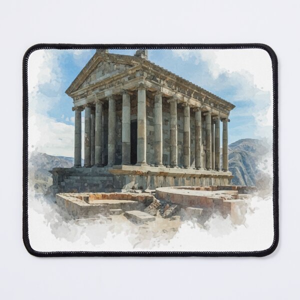Item preview, Garni Temple Armenia Watercolor Art | Ancient Armenian Architecture designed and sold by NareArt.