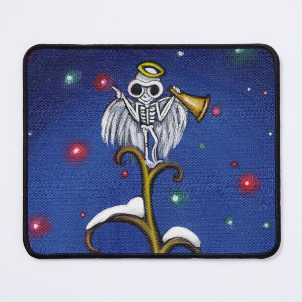 Item preview, Skelly Tree Topper - Creepy Christmas Skeleton Angel Art designed and sold by Morbidly Adorable: Art of Misty Monster.