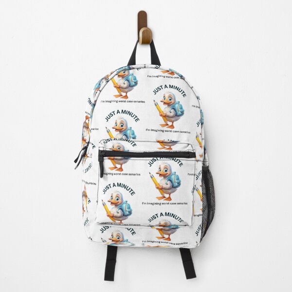 Item preview, Just A Minute I'm Imagining Worst Case Scenarios T-Shirt | Cute Duck Anxiety Humor Gift | Funny Pessimist Coffee Mug | Back to School Stress Sticker designed and sold by WHDProduction45.