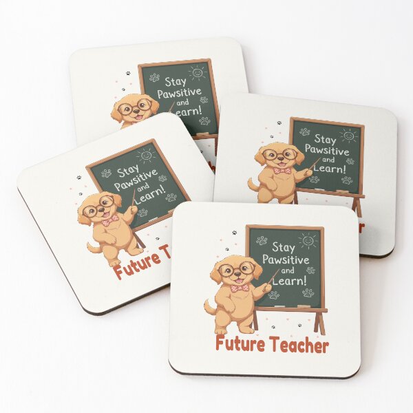 Item preview, Adorable Teacher Puppy with Chalkboard | Cute Classroom Dog | Puppy Dreams Big Series designed and sold by The Real Life Symphony.