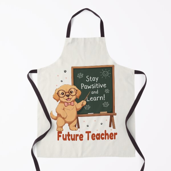 Item preview, Adorable Teacher Puppy with Chalkboard | Cute Classroom Dog | Puppy Dreams Big Series designed and sold by The Real Life Symphony.