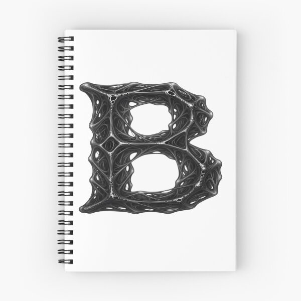 Item preview, Futuristic Biomechanical Letter B – 3D Cyberpunk Alphabet Art designed and sold by Smart Buds.