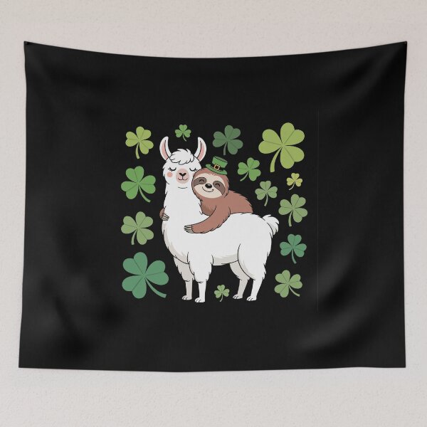 Item preview, Leprechaun Sloth and Llama designed and sold by jkrphoto.