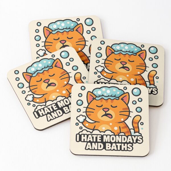 Item preview,  I Hate Mondays And Baths - Grumpy Cat in Bath designed and sold by MiLaKK.