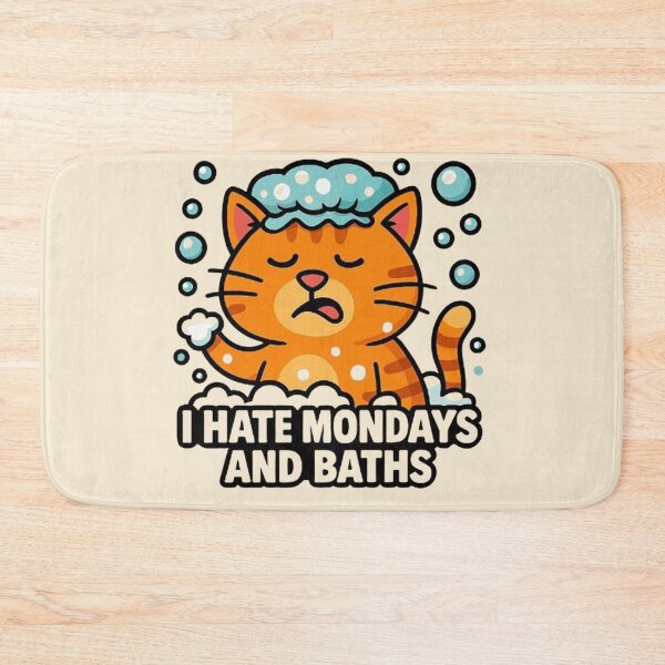 Item preview,  I Hate Mondays And Baths - Grumpy Cat in Bath designed and sold by MiLaKK.