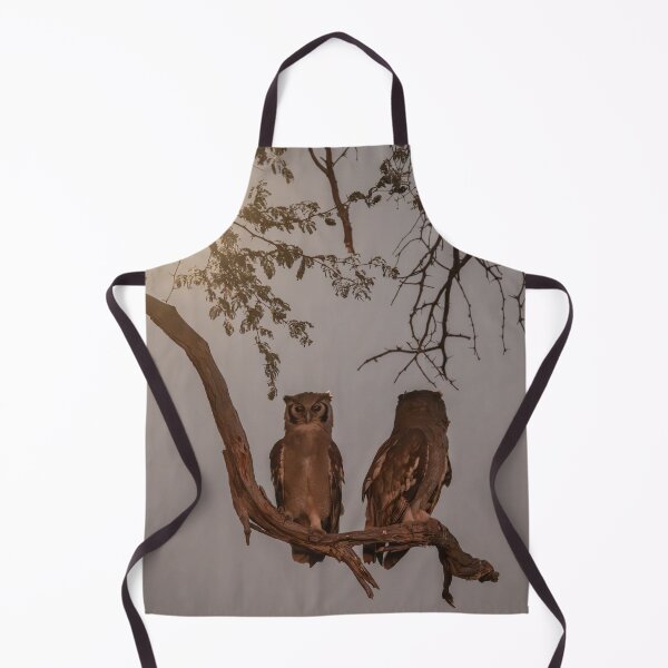 Item preview, Moonlit Eagle Owls And Full Moon In The African Night designed and sold by DavideAntoniani.
