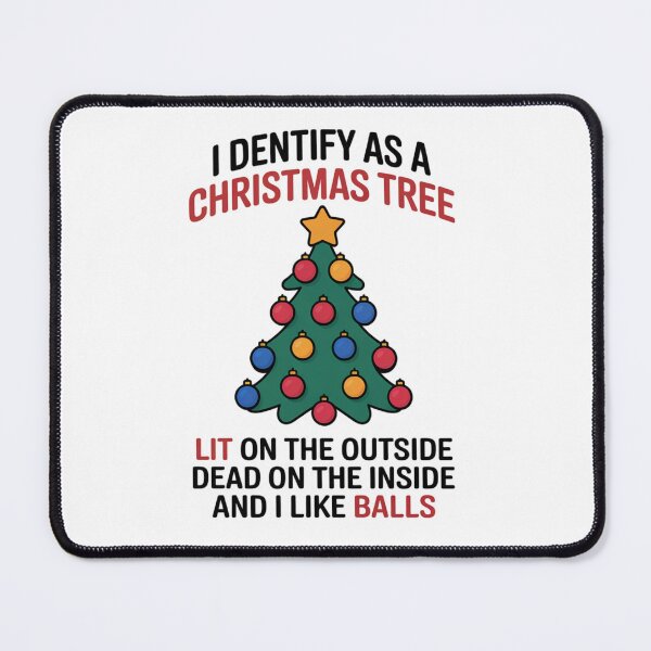 Item preview, I Identify As A Christmas Tree Lit On The Outside  designed and sold by Clairenity Studio.