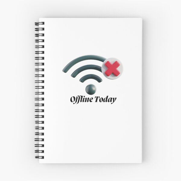 Item preview, "Offline Today" - Minimalist Wifi Design designed and sold by HappyMamaS.