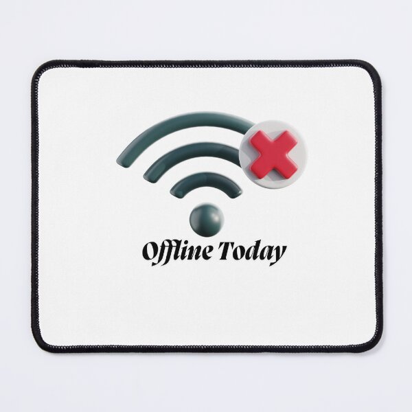 Item preview, "Offline Today" - Minimalist Wifi Design designed and sold by HappyMamaS.