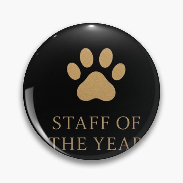 Item preview, Staff Of The Year - Minimalist Cat Paw Award designed and sold by MiLaKK.