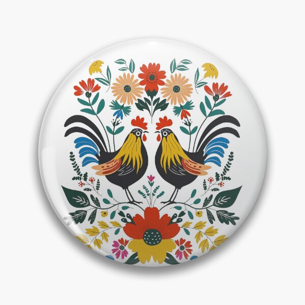Artikelvorschau, Polnischer Blumenhahn| Wycinanki | Folklore | Volkskunst Blau entworfen und verkauft von xiao xuans.