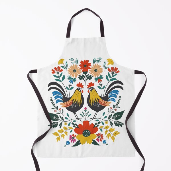 Item preview, Polish Flowers Rooster| Wycinanki | Folklore | Folk Art Blue designed and sold by xiao xuans.