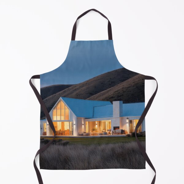 Item preview, Modern house at dusk near mountains designed and sold by anytka.